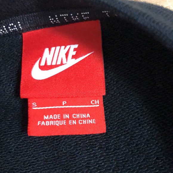 Nike International Black Logo Long Sleeve Sweatshirt S - Picture 6 of 6